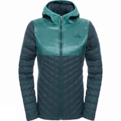 The North Face Women's ThermoBall Plus Hoodie Darkest Spruce / Deep Sea